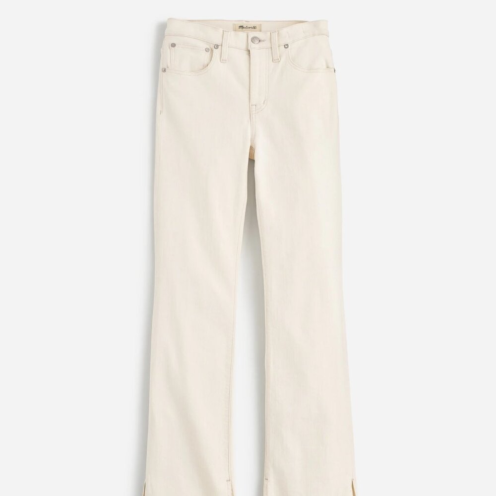 NWT Madewell Kick Out Full-Length Jeans Vintage Canvas Raw Hem Size 33